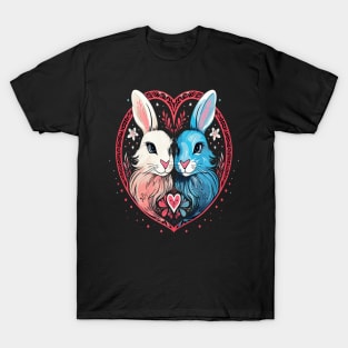 Arctic Hare Couple Valentine T-Shirt